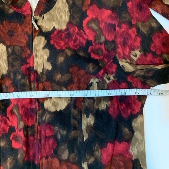 Elementz Floral Zip Up Jacket - Picture 6 of 8